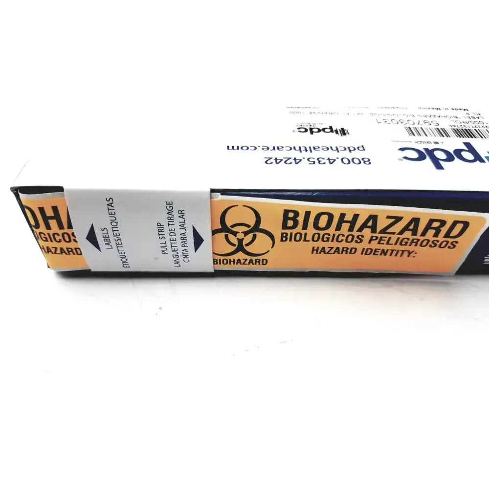 PDC Healthcare PDC 59703031 Label Biohazard Biologicos Hazard Identity, 3 x 1 FL Orange 1000 Biohazard Labels, as-is (for parts) product photo 5