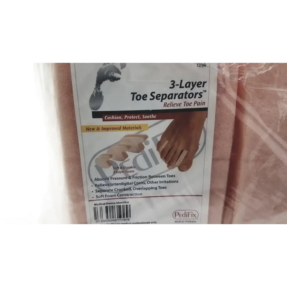 PediFix 8130-L 3-Layer Toe Separators - Large 12/Pack Toe Separators, second-hand product photo 6
