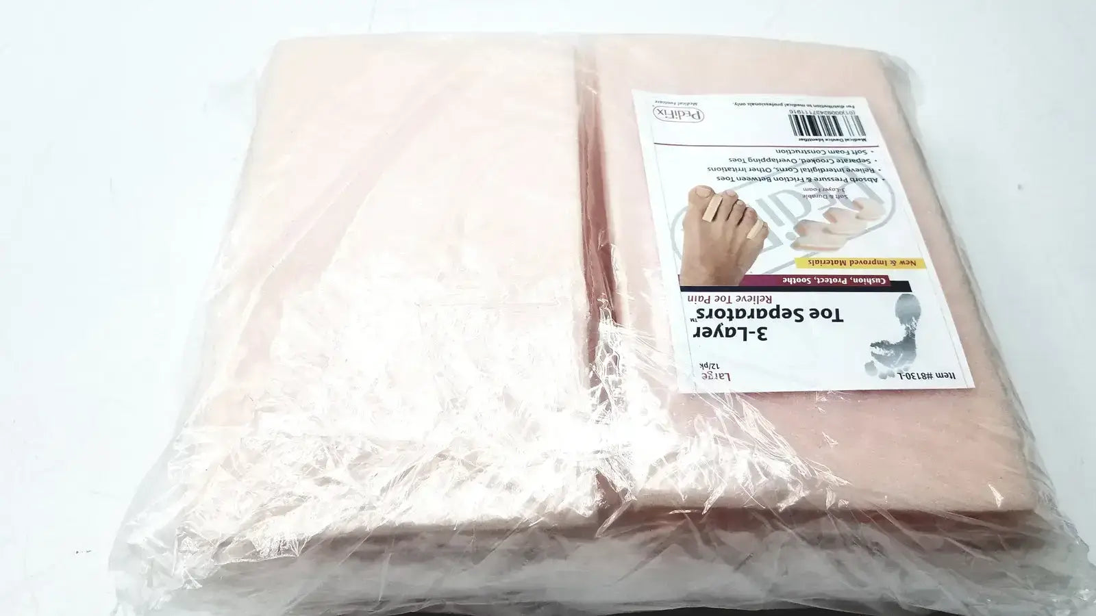PediFix 8130-L 3-Layer Toe Separators - Large 12/Pack Toe Separators, second-hand product photo 4
