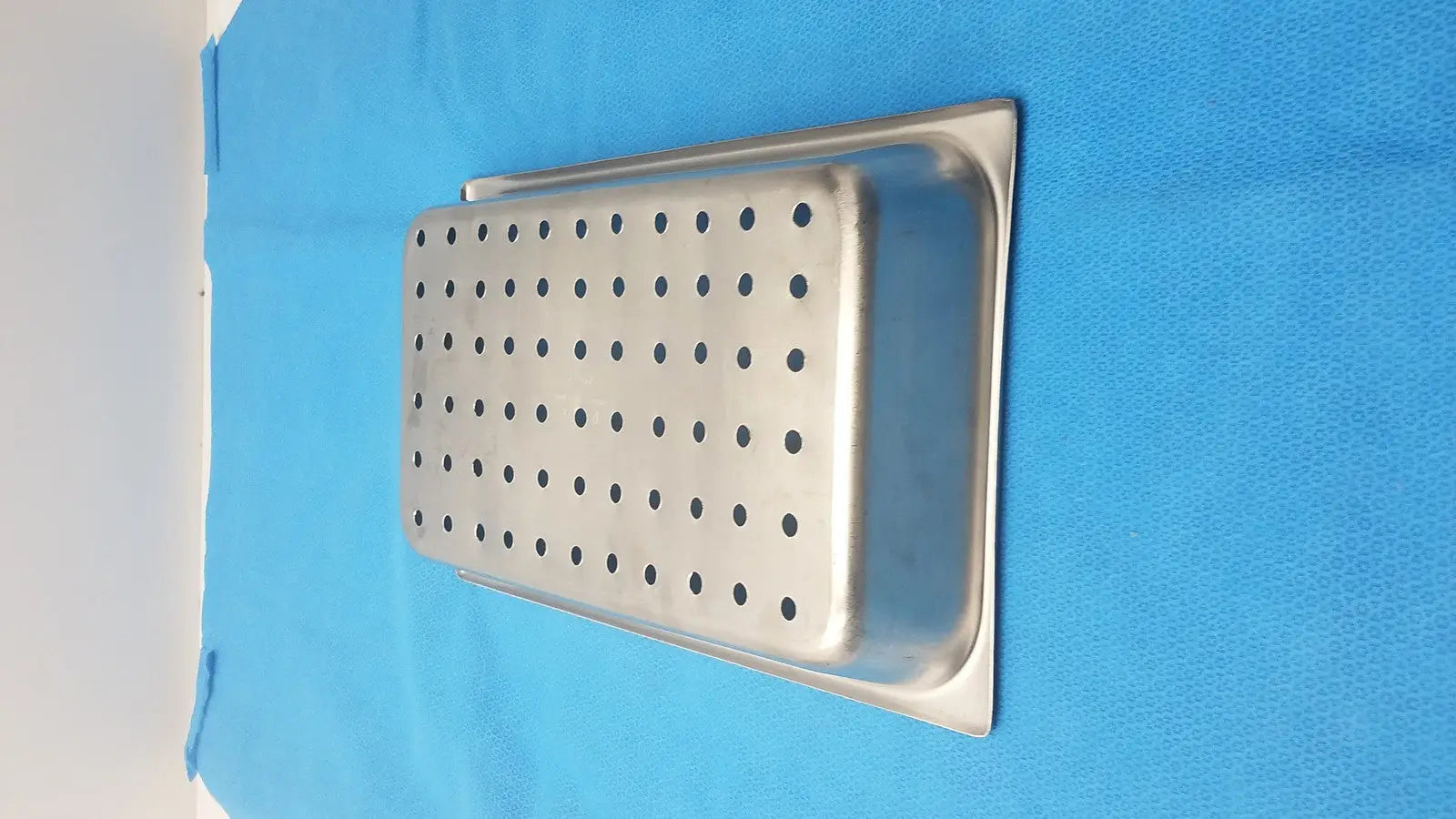 Unbranded Perforated Stainless Steel Steam Table Buffet Pan – Used Catering Steam Table Pan, second-hand product photo 2