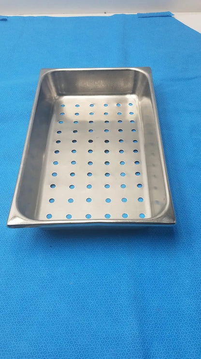 Unbranded Perforated Stainless Steel Steam Table Buffet Pan – Used Catering Steam Table Pan, second-hand product photo 3