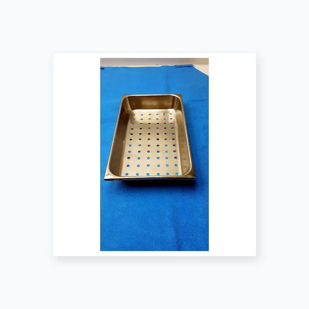 Unbranded Perforated Stainless Steel Steam Table Buffet Pan – Used Catering Steam Table Pan, second-hand product photo 3