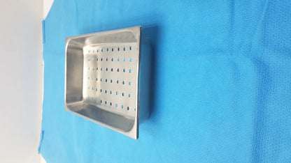 Unbranded Perforated Stainless Steel Steam Table Buffet Pan – Used Catering Steam Table Pan, second-hand product photo 1