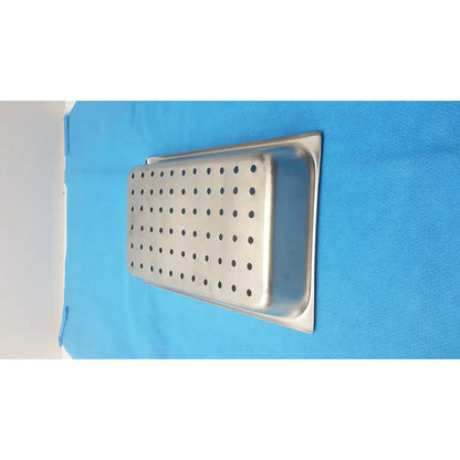 Unbranded Perforated Stainless Steel Steam Table Buffet Pan – Used Catering Steam Table Pan, second-hand product photo 2