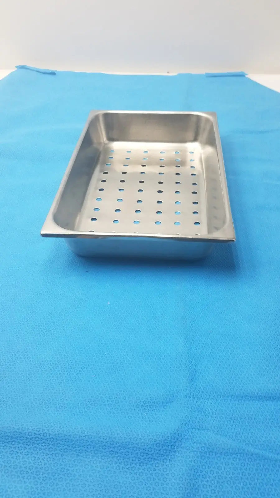 Unbranded Perforated Stainless Steel Steam Table Pan – Buffet/Serving, Used Steam Table Pan, second-hand product photo 1