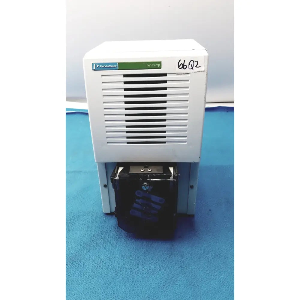 White Perkin Elmer peri pump CJL8002 laboratory instrument with black lower component for Janus G3 workstation