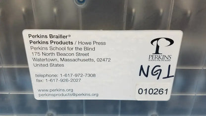 Perkins APH Brailler Blue Gray Portable Braille Braille Writer, as-is (for parts) product photo 10