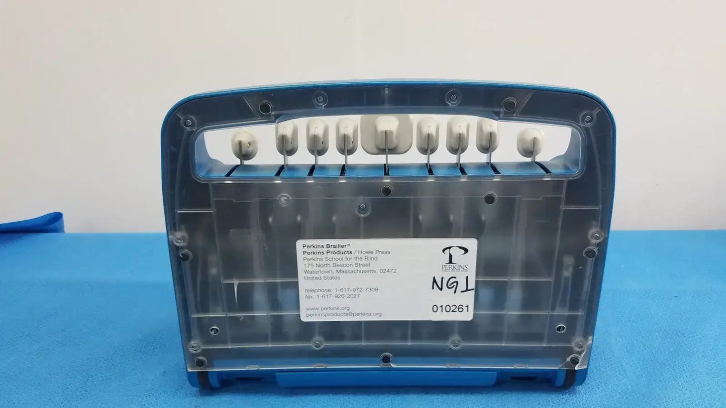 Perkins APH Brailler Blue Gray Portable Braille Braille Writer, as-is (for parts) product photo 8
