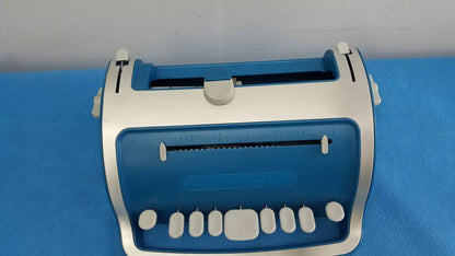 Perkins APH Brailler Blue Gray Portable Braille Braille Writer, as-is (for parts) product photo 2