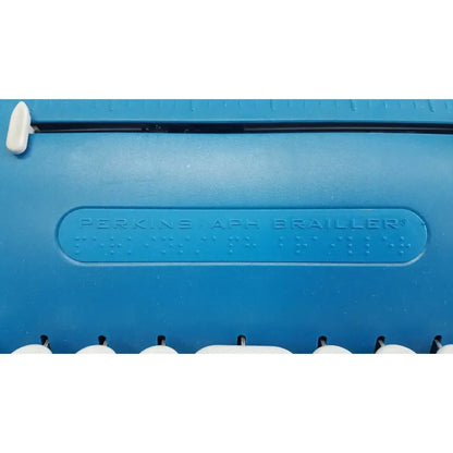 Perkins APH Brailler Blue Gray Portable Braille Braille Writer, as-is (for parts) product photo 3