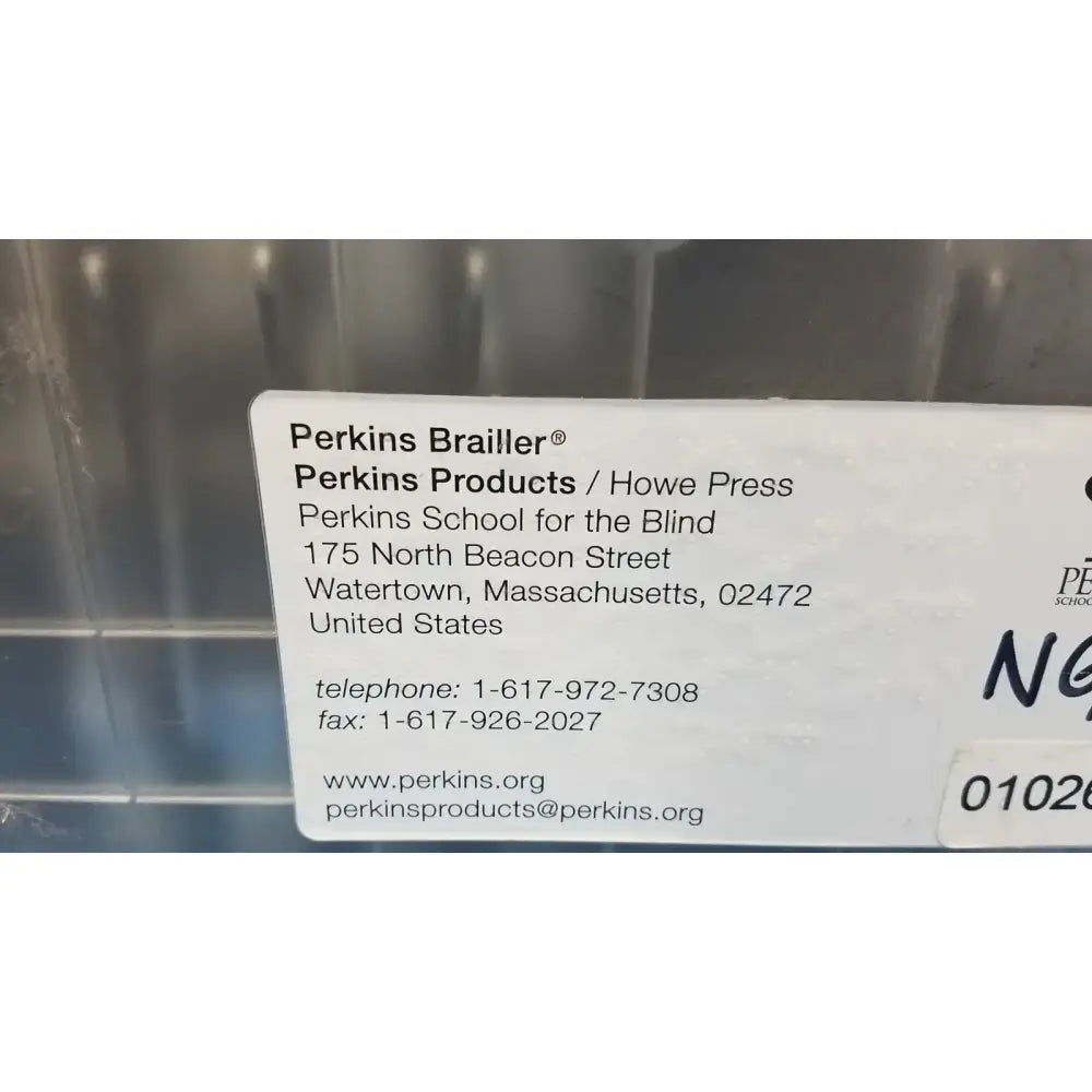 Perkins APH Brailler Blue Gray Portable Braille Braille Writer, as-is (for parts) product photo 9