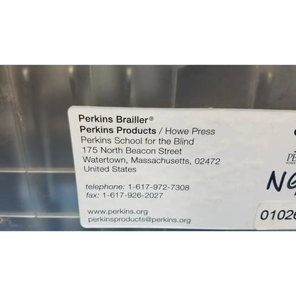 Perkins APH Brailler Blue Gray Portable Braille Braille Writer, as-is (for parts) product photo 9