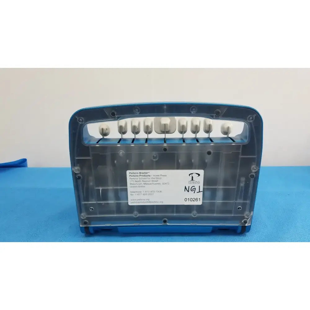Perkins APH Brailler Blue Gray Portable Braille Braille Writer, as-is (for parts) product photo 8