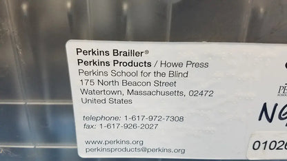 Perkins APH Brailler Blue Gray Portable Braille Braille Writer, as-is (for parts) product photo 9