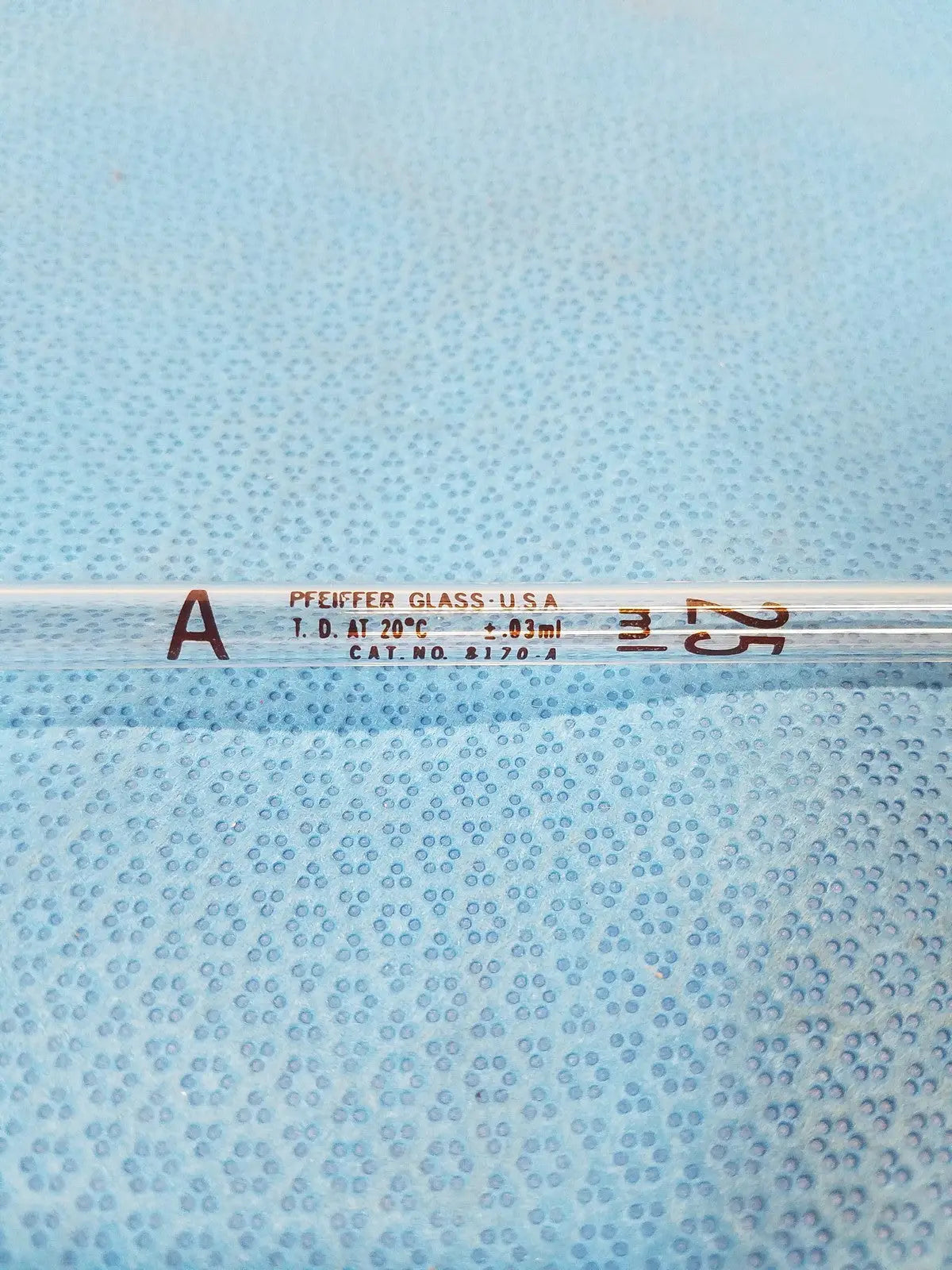 Pfeiffer Glass 25 mL – Borosilicate Laboratory Measuring Tube (Vintage) Pipette, second-hand product photo 3
