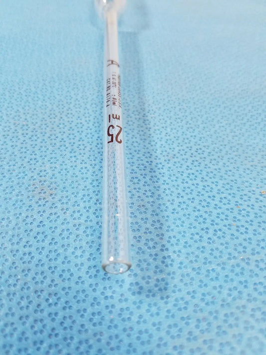 Pfeiffer Glass 25 mL – Borosilicate Laboratory Measuring Tube (Vintage) Pipette, second-hand product photo 2