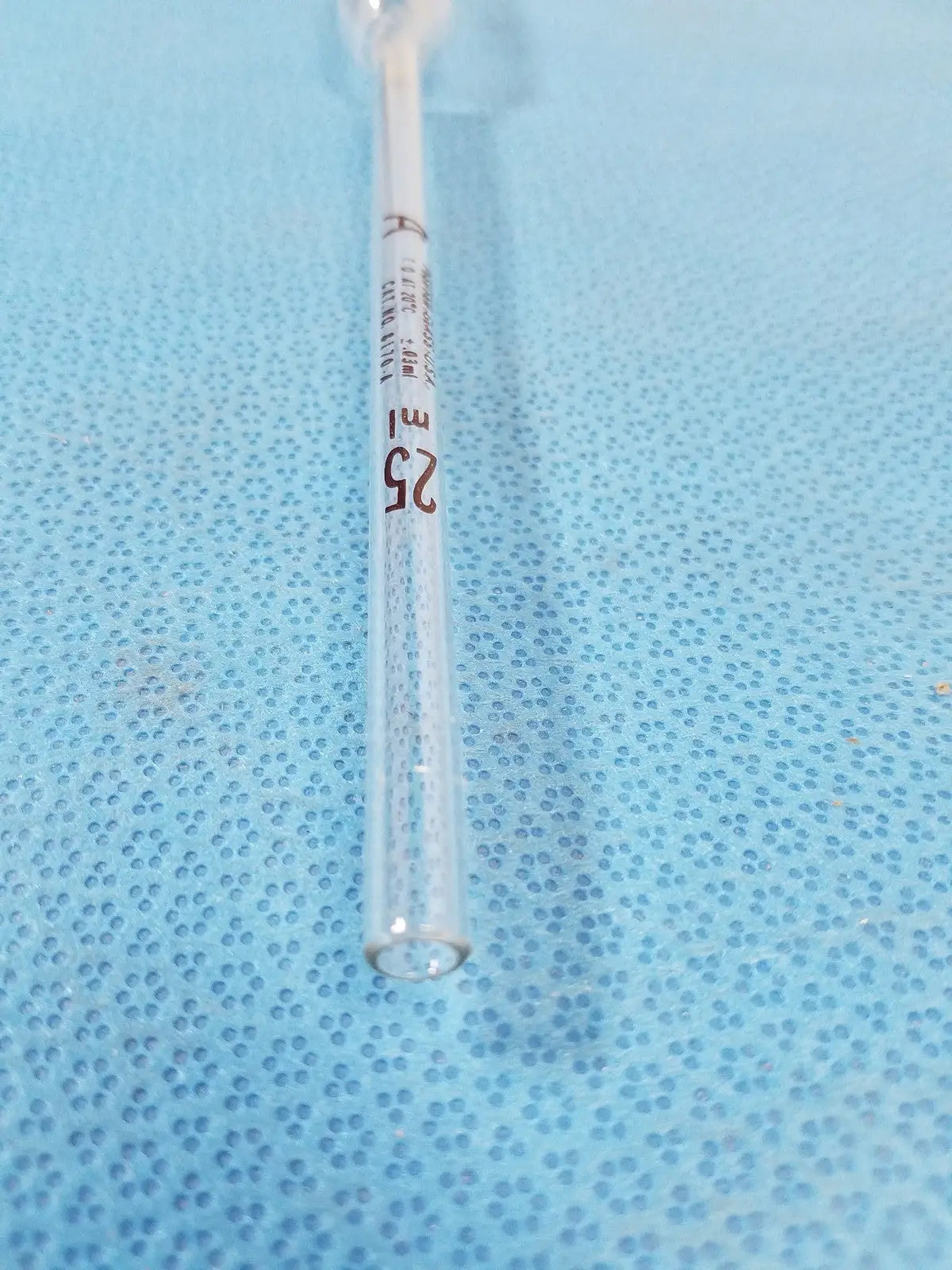 Pfeiffer Glass 25 mL – Borosilicate Laboratory Measuring Tube (Vintage) Pipette, second-hand product photo 2