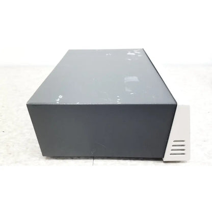 Dark gray Pharmacia Biotech electrophoresiis power supply EPS 300 with matte finish and white ventilation slats on the side
