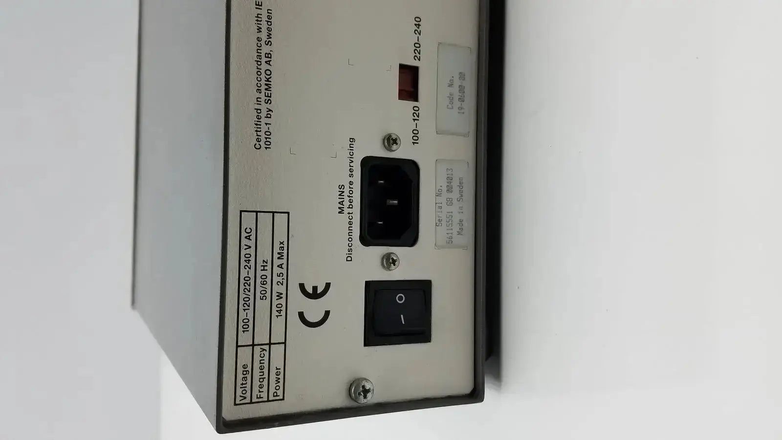 Pharmacia Biotech Electrophoresis Power Supply EPS 600 Electrophoresis Power Supply, second-hand product photo 7