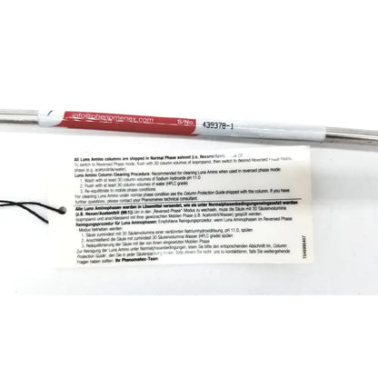 White and red cylindrical phenomex 00g chromatography column 250 x 2.00 mm 5 micron for reuse medical applications