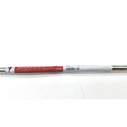 A white and red labeled Phenomenex 00G-4450-E0 pen with metallic tip for Luna 5u HILIC 250 x 4.60 mm 5 micron