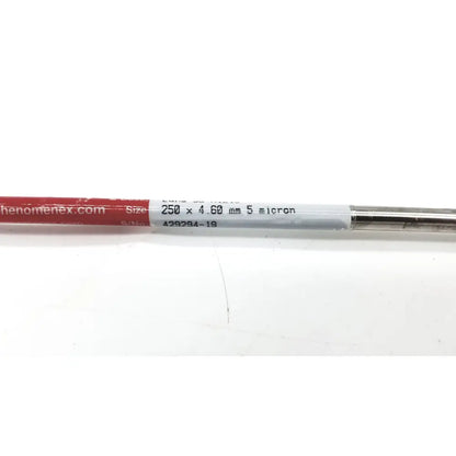 Phenomenex 00g-4450-e0 red and white labeled luna 5u hilic filter with metallic tip 250 x 4.69 mm 5 micron precision
