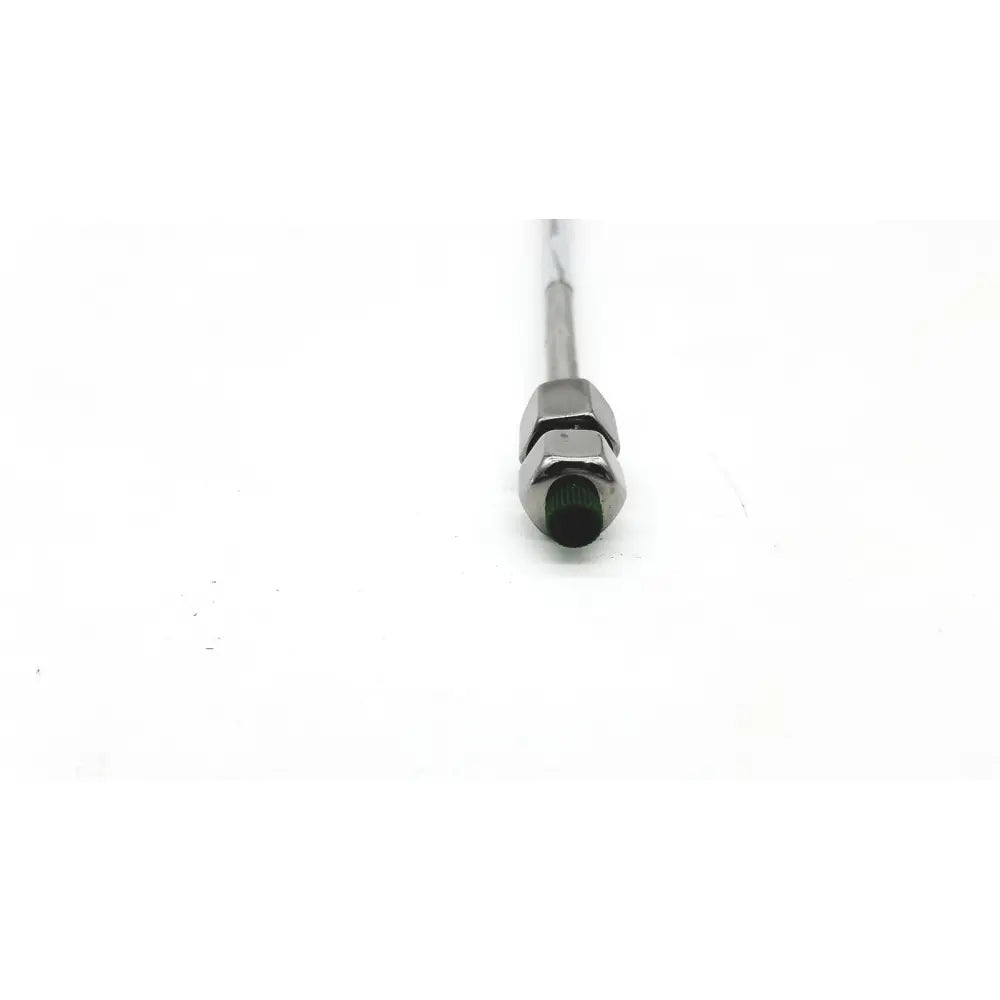 Silver metallic cable with hexagonal nut and green threaded end cap for phenomenex 00g-4450-e0 luna 5u hilic column