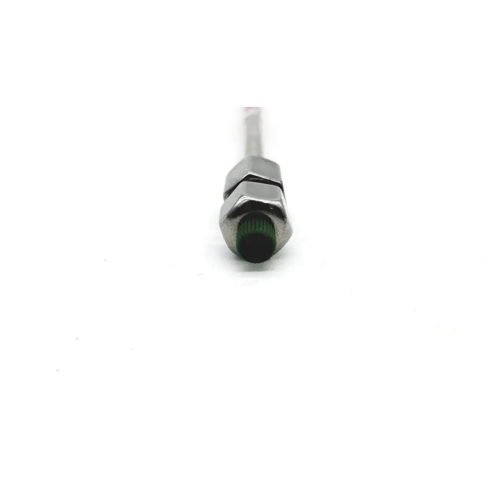 Silver metallic cable gland with green threaded cap for phenomenex 00g-4450-e0 luna 5u hilic product assembly