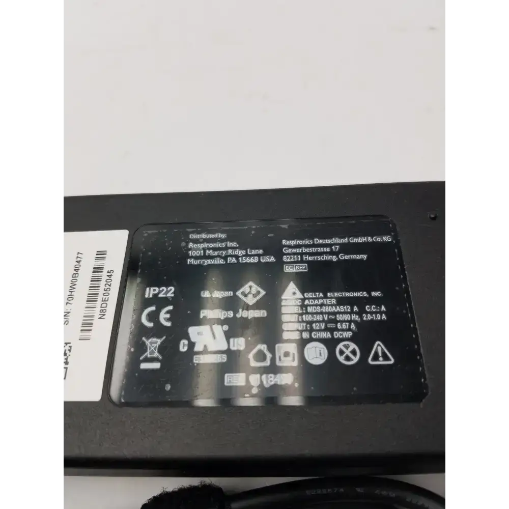 Philips 12V 6.67A AC/DC Power Adapter - Model MDS-080AAS12 AC/DC Power Adapter, second-hand product photo 10
