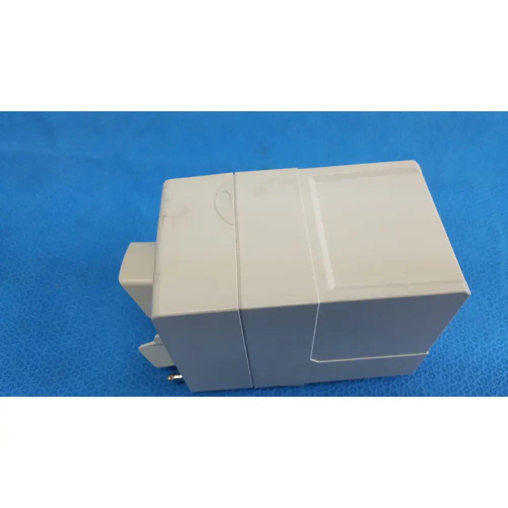 Beige plastic electrical outlet box with rectangular design and mounting clips for Philips intellivue g7m module