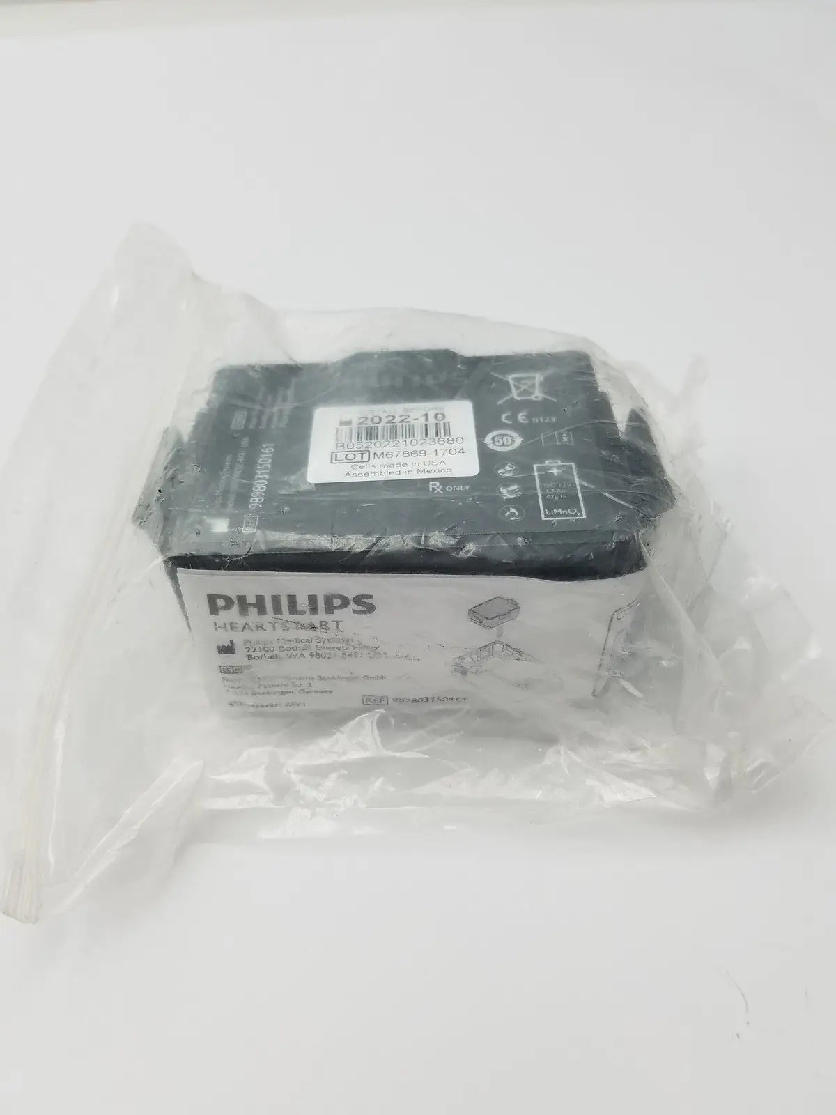 Philips 989803150161 Replacement Battery for Use with FR3 AED System Defibrillator Battery, new product photo 2
