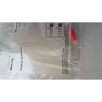 Philips 989803182911 microstream filterline set in clear plastic packaging for adult and pediatric etco2 monitoring