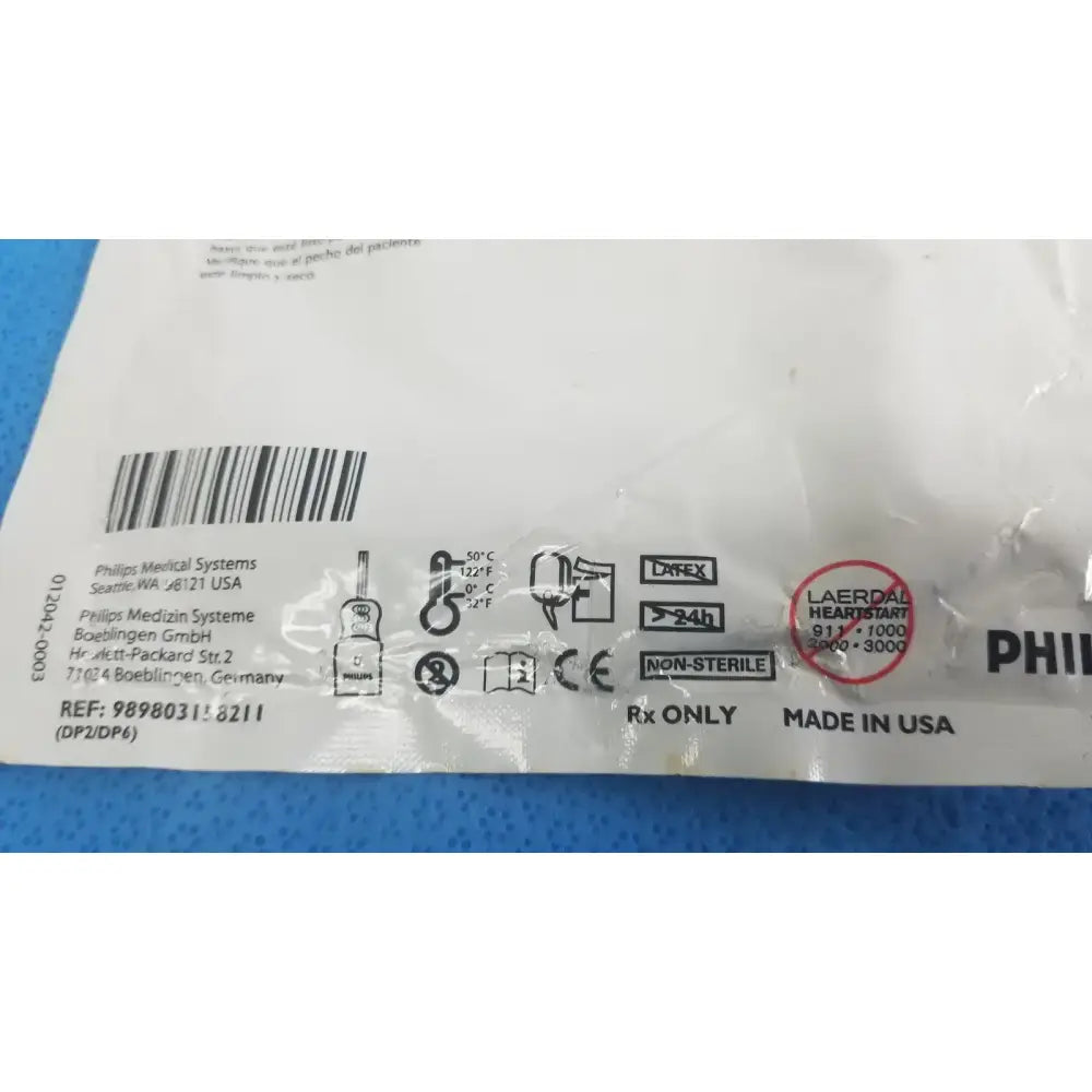 Philips Adult Plus Electrode Pad 8Y+ / Instructional Use Check Use Before Date Electrode Pad, as-is (for parts) product photo 7