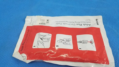 Philips Adult Plus Electrode Pad 8Y+ / Instructional Use Check Use Before Date Electrode Pad, as-is (for parts) product photo 4