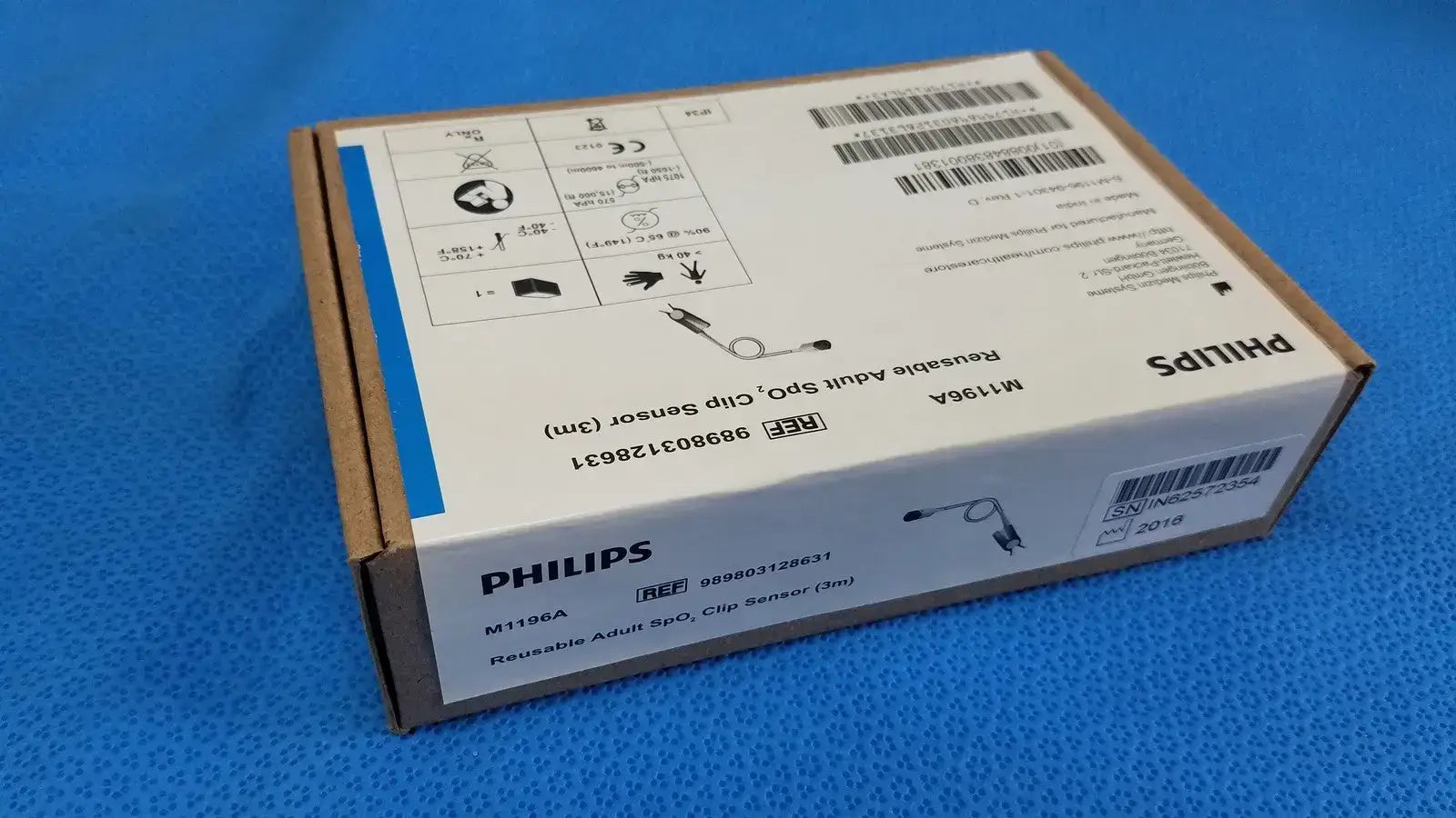 Philips Adult Spo2 Clip Sensor 3m - M1196A SpO2 Sensor, second-hand product photo 3