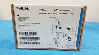 Philips Adult Spo2 Clip Sensor 3m - M1196A SpO2 Sensor, second-hand product photo 1