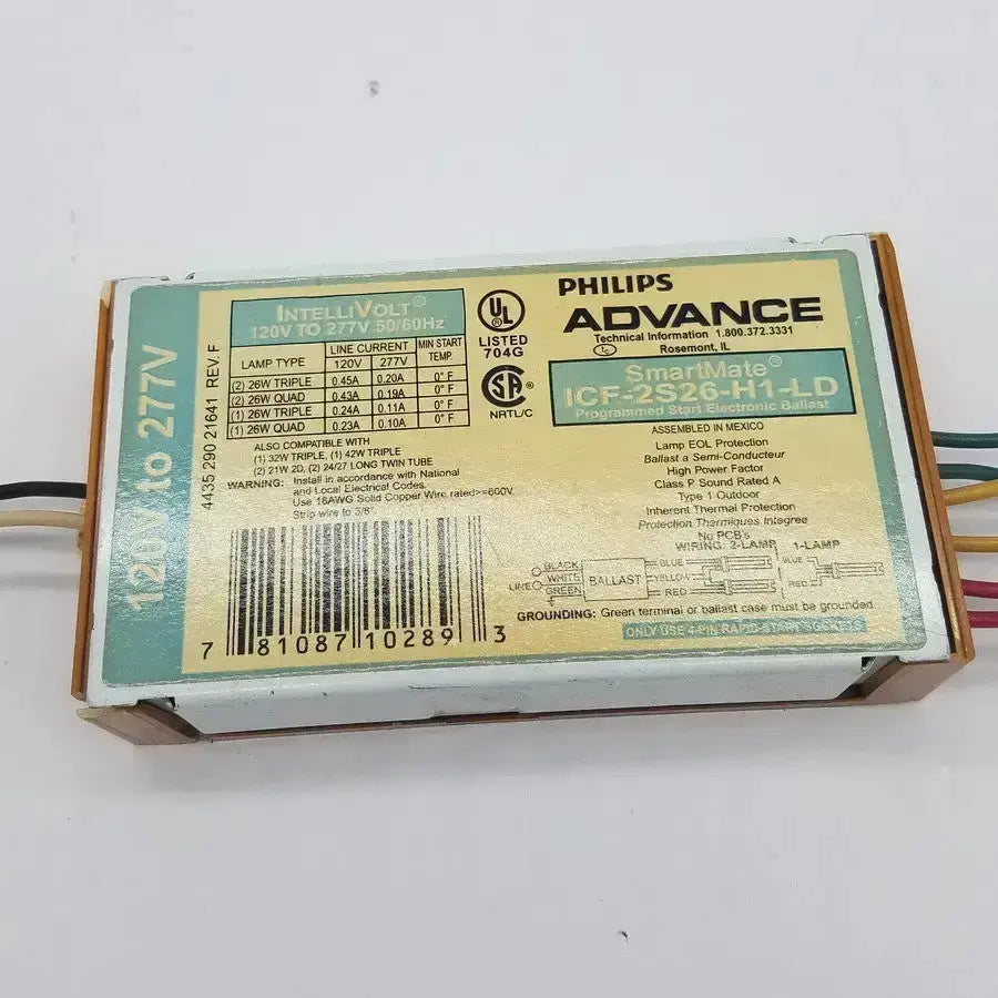 Philips Advance SmartMate ICF-2S42-M1-LD IntelliVolt 120-277V Electronic Ballast, second-hand product photo 1