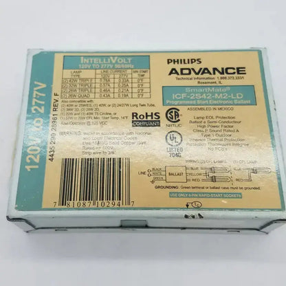 Philips Advance SmartMate ICF-2S42-M2-LD IntelliVolt 120-277V Electronic Ballast, second-hand product photo 1