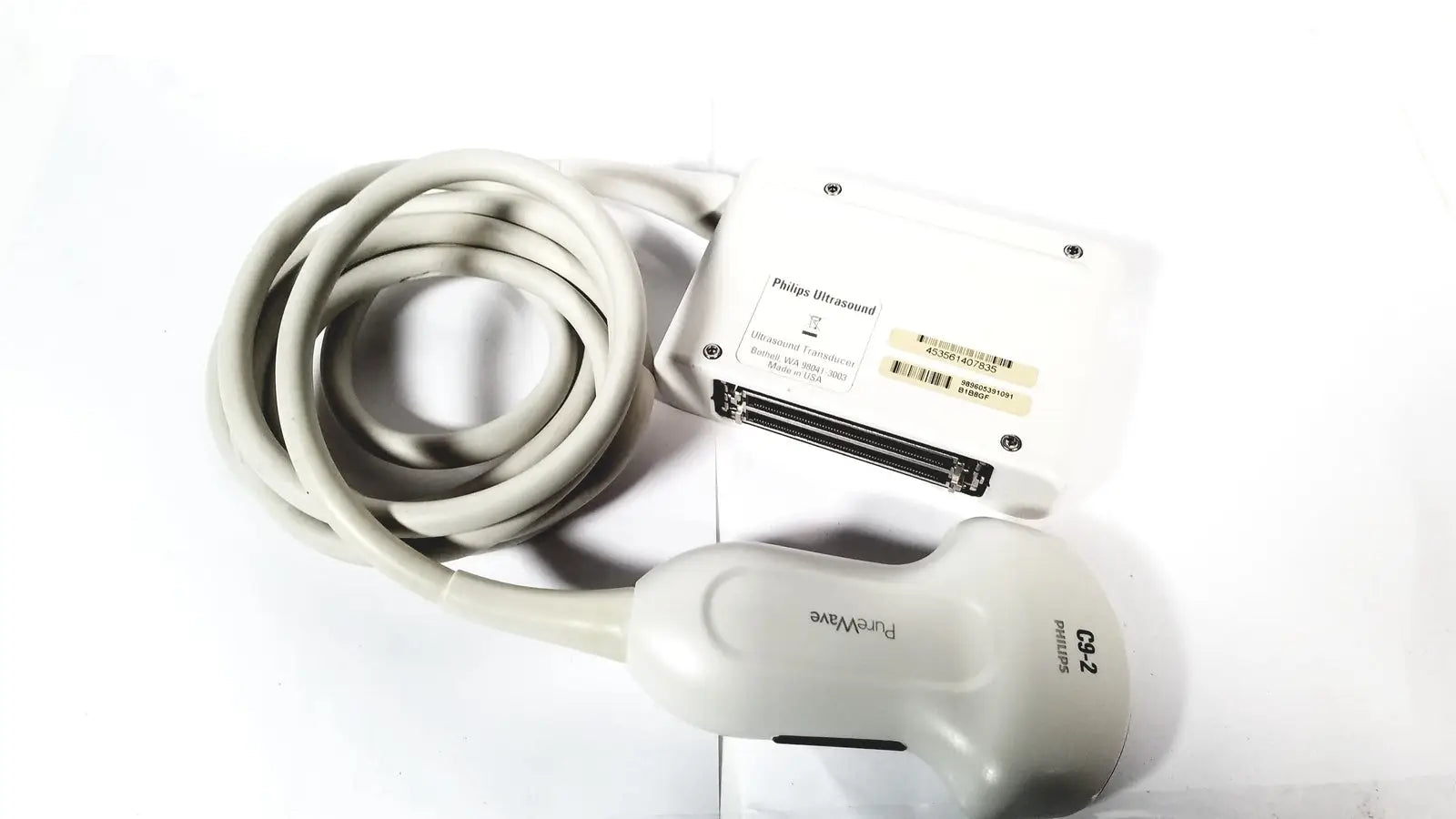 Philips C9-2 Convex Purewave Compact Transducer Probe EPIQ System Unit IPx-7 Ultrasound Transducer Probe, second-hand product photo 4