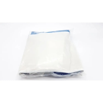White vacuum-sealed storage bag with blue sealing strip for philips clear chest comfort band xl single patient use