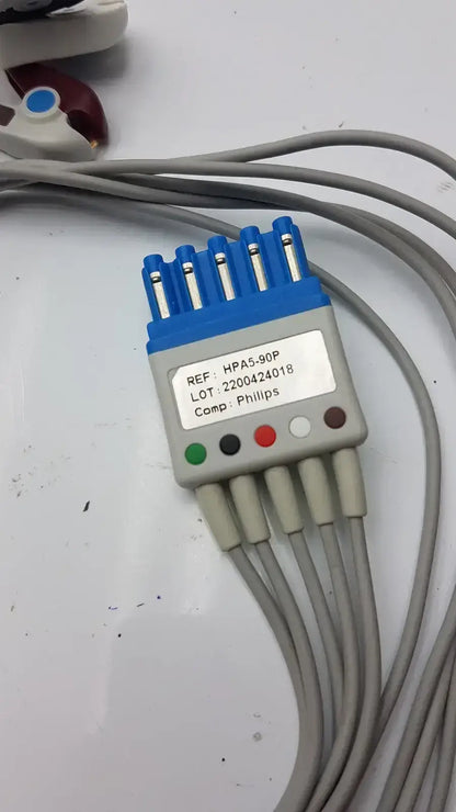 Philips Compatible ECG Lead Cable 5-lead HPA5-90P ECG Lead Cable, second-hand product photo 4