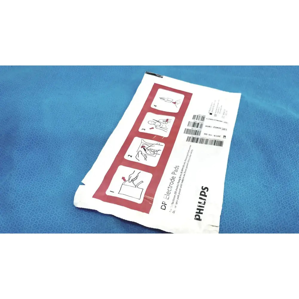 Philips DP Electrode Pad for Instructional Use Only Check Expiry Date Before Use Electrode Pad, as-is (for parts) product photo 5