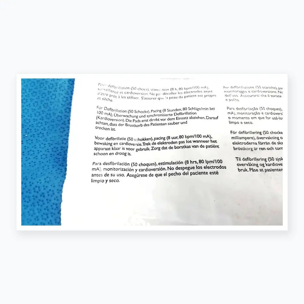 Philips DP Electrode Pad for Instructional Use Only Check Expiry Date Before Use Electrode Pad, as-is (for parts) product photo 11