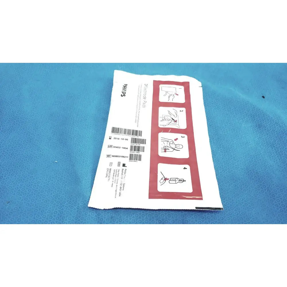 Philips DP Electrode Pad for Instructional Use Only Check Expiry Date Before Use Electrode Pad, as-is (for parts) product photo 3