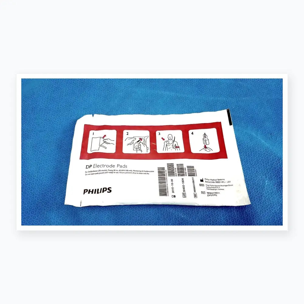 Philips DP Electrode Pad for Instructional Use Only Check Expiry Date Before Use Electrode Pad, as-is (for parts) product photo 1