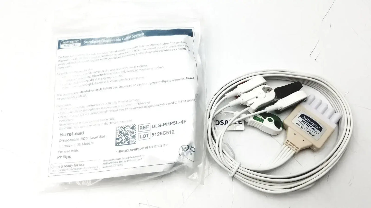 Philips DSL-PHP5L-4F ECG Lead Set ECG Lead Set, as-is (for parts) product photo 1