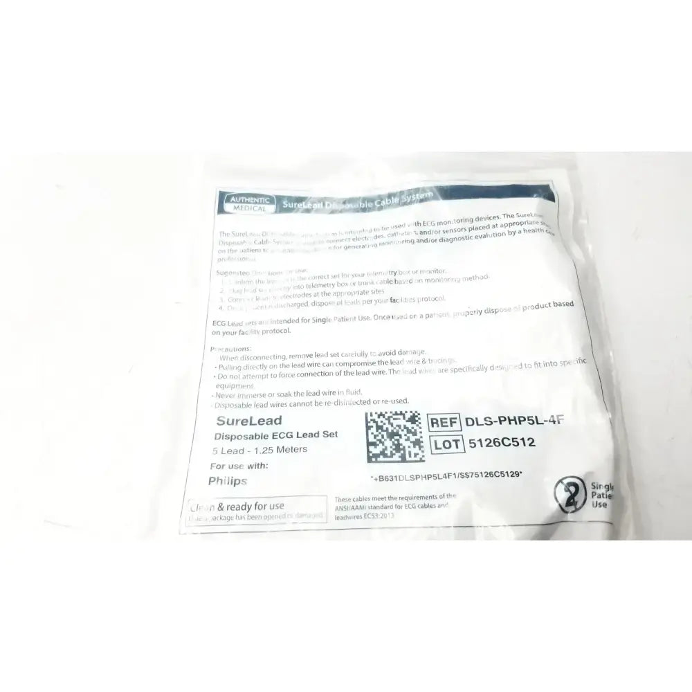 Philips DSL-PHP5L-4F ECG Lead Set ECG Lead Set, as-is (for parts) product photo 6