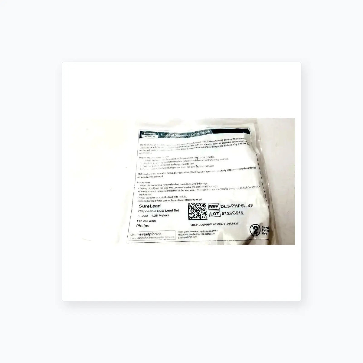 Philips DSL-PHP5L-4F ECG Lead Set ECG Lead Set, as-is (for parts) product photo 6