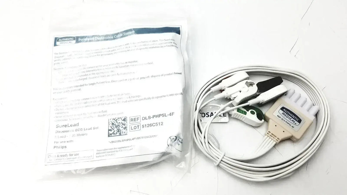 Philips DSL-PHP5L-4F ECG Lead Set ECG Lead Set, as-is (for parts) product photo 1