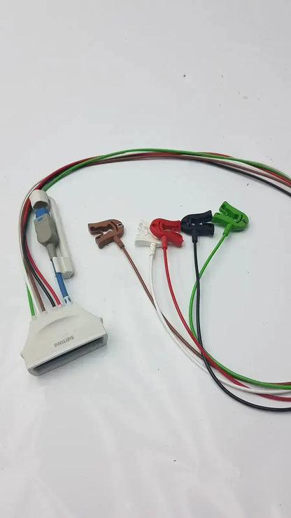 Philips ECG 5 Leads Grabber, AAMI + SpO2, Telemetry for MX40 Patient Monitor Accessory, second-hand product photo 7